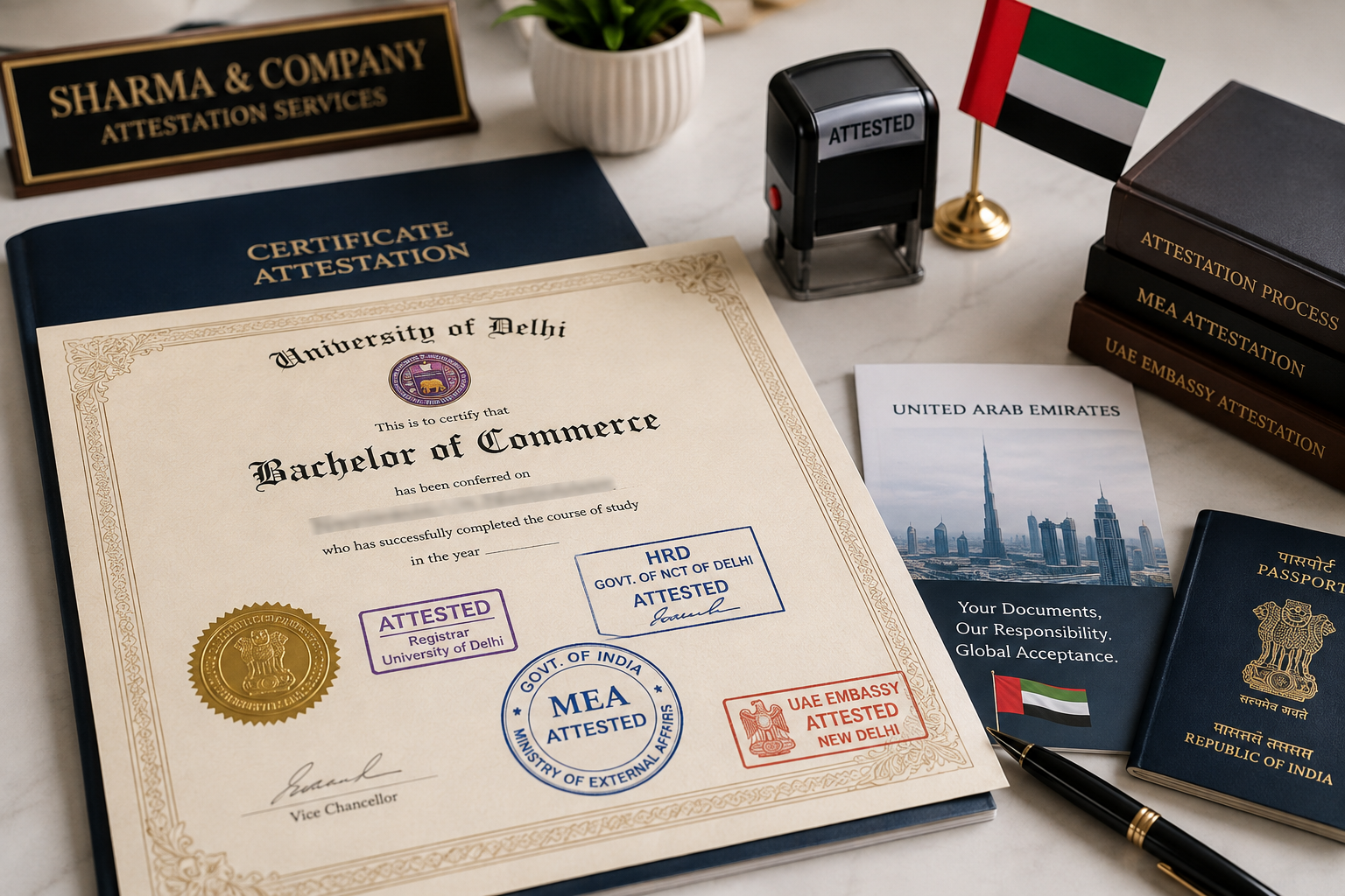 UAE Certificate Attestation in Patiala House Courts